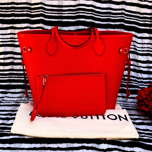 ❤️ Louis Vuitton Neverfull MM epi red - Picture 2 of 16
